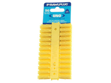 Yellow UNO® Plugs 5 x 24mm (Card 96)                                            