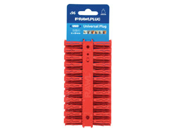 Red UNO® Plugs 6 x 28mm (Card 96)                                               