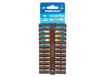 Brown UNO® Plugs 7 x 30mm (Card 48)                                             