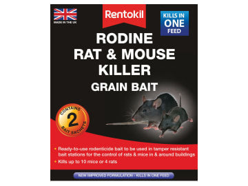 Rodine Rat & Mouse Killer Grain Bait (Sachets 2)                                