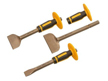 GORILLA® Bolster & Chisel Set with Non-Slip Guards, 3 Piece                     