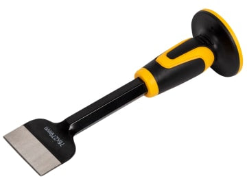 Electrician's Bolster with Hand Guard 76 x 279mm (3 x 11in) 19mm Shank          