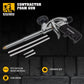 Roughneck foam gun with accessories on a black background