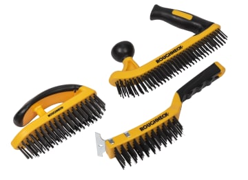 Heavy-Duty Wire Brush Set, 3 Piece                                              