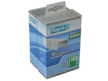 140/12 12mm Galvanised Staples (Poly Pack 5000)                                 