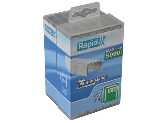 140/12 12mm Galvanised Staples (Poly Pack 5000)                                 