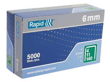 140/6 6mm Galvanised Staples (Box 5000)                                         
