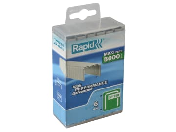 140/6 6mm Galvanised Staples (Poly Pack 5000)                                   