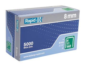 140/8 8mm Galvanised Staples (Box 5000)                                         