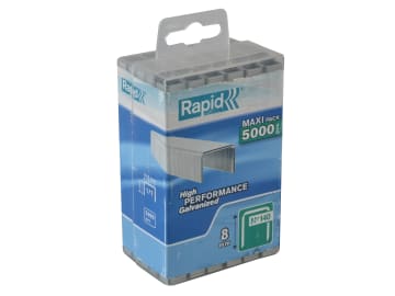 140/8 8mm Galvanised Staples (Poly Pack 5000)                                   