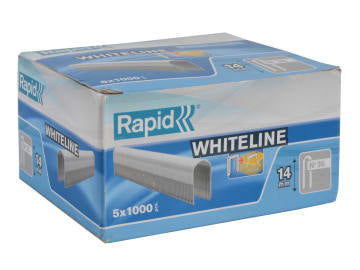 36/14 14mm DP x 5m White Staples (Box 1000 x 5)                                 