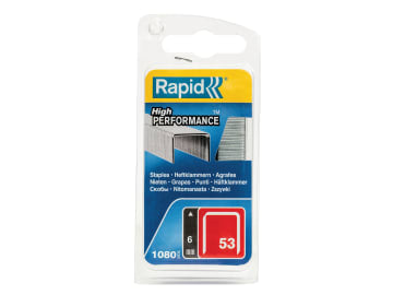 53/6B 6mm Galvanised Staples (Pack 1080)                                        