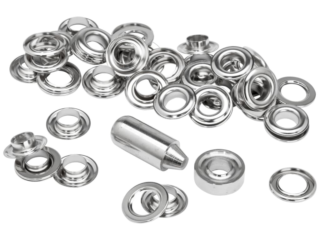 Grommets 10 x 21mm (25) + Metal 2 Piece Anvil                                   