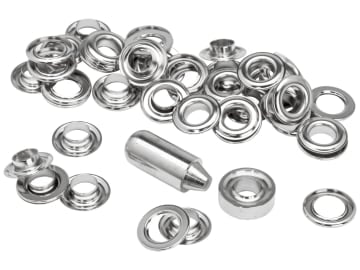 Eyelets 12 x 23mm (25) + Metal 2 Piece Anvil                                    