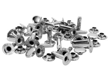 Tubular Rivets 9 x 3 x 13mm Cap 3 x 10mm (Pack 25)                              