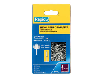 High Performance Rivets 4 x 8mm (Box 500)                                       