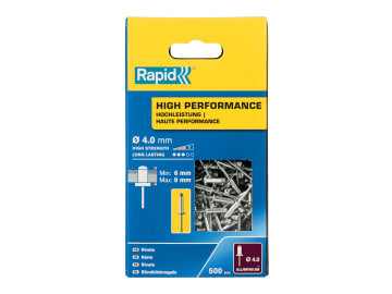 High Performance Rivets 4 x 12mm (Box 500)                                      