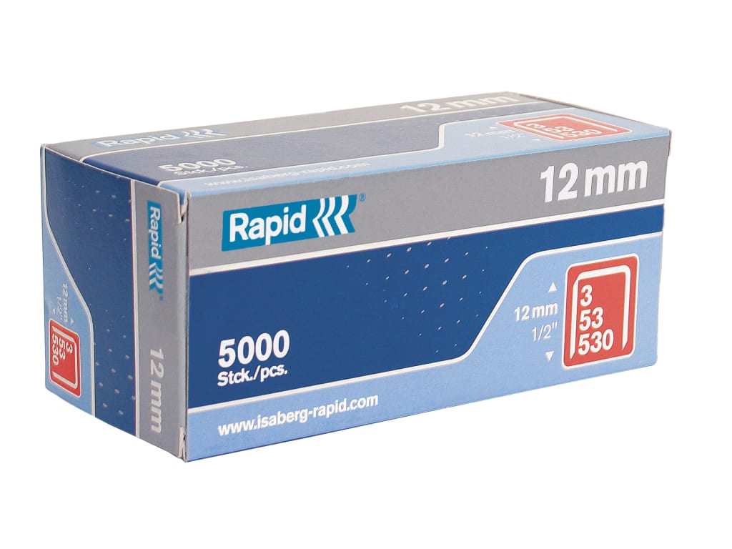 53/12B 12mm Galvanised Staples (Box 5000)                                       