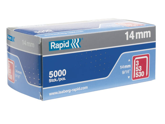 53/14B 14mm Galvanised Staples (Box 5000)                                       