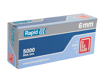 53/6B 6mm Galvanised Staples (Box 5000)                                         