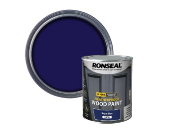 10 Year Weatherproof Wood Paint Royal Blue Satin 750ml                          