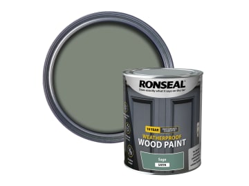 10 Year Weatherproof Wood Paint Sage Satin 750ml                                