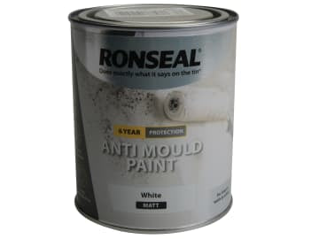 6 Year Anti Mould Paint White Matt 750ml                                        