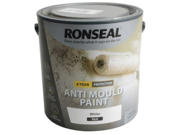 6 Year Anti Mould Paint White Silk 2.5 litre                                    
