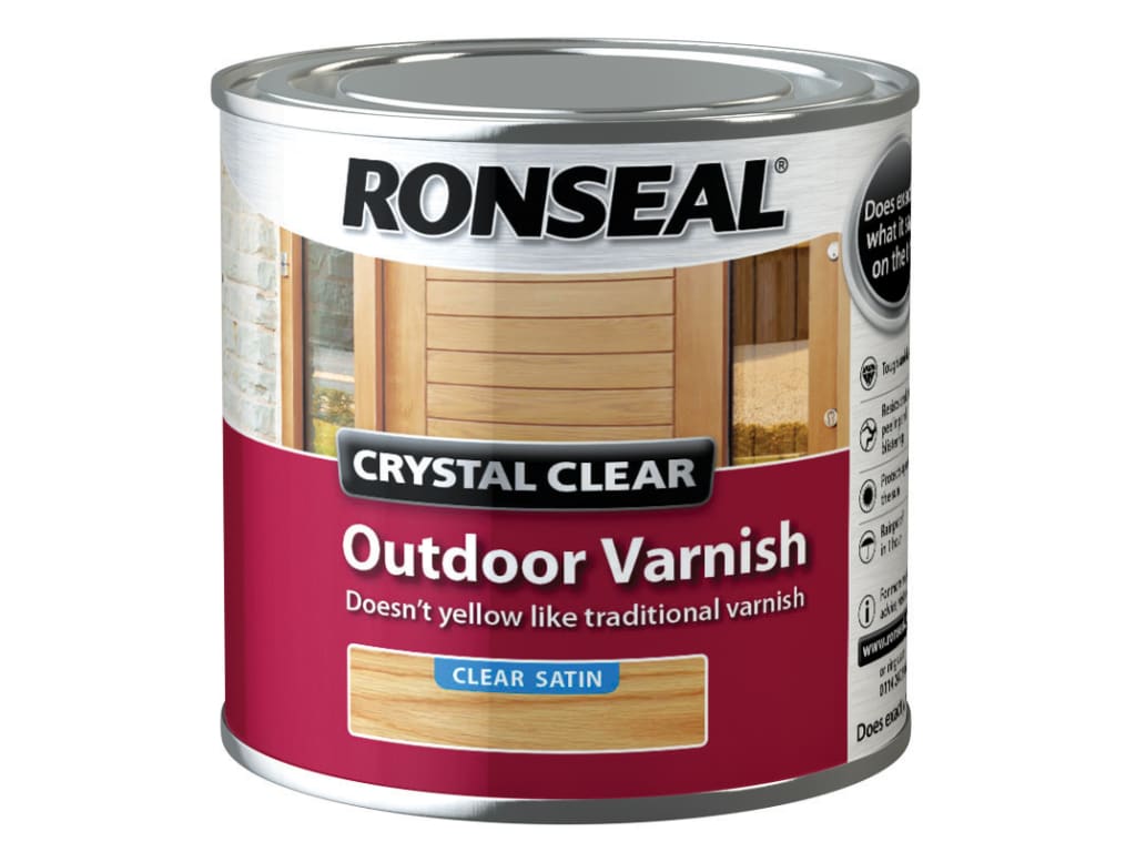 Crystal Clear Outdoor Varnish Satin 250ml                                       