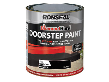 Diamond Hard Doorstep Paint Black 750ml                                         