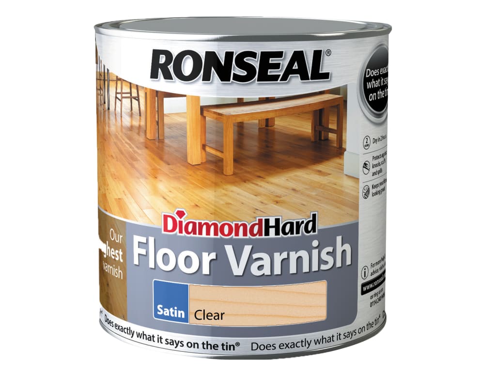 Diamond Hard Floor Varnish Satin 2.5 litre                                      