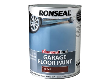 Diamond Hard Garage Floor Paint Tile Red 5 litre                                