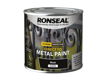 Direct to Metal Paint Black Gloss 250ml                                         