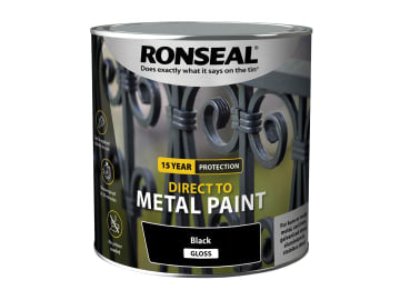 Direct to Metal Paint Black Gloss 2.5 litre                                     