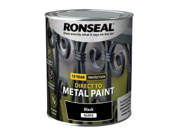 Direct to Metal Paint Black Gloss 750ml                                         