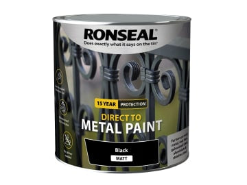Direct to Metal Paint Black Matt 2.5 litre                                      