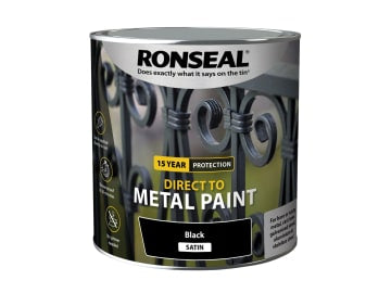 Direct to Metal Paint Black Satin 2.5 litre                                     