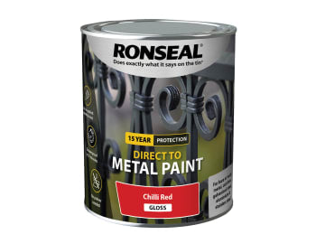 Direct to Metal Paint Chilli Red Gloss 750ml                                    