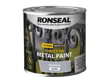 Direct to Metal Paint Steel Grey Gloss 250ml                                    