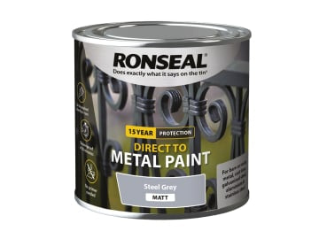 Direct to Metal Paint Steel Grey Matt 250ml                                     