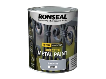 Direct to Metal Paint Steel Grey Matt 750ml                                     