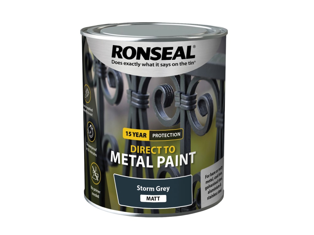 Direct to Metal Paint Storm Grey Matt 750ml                                     