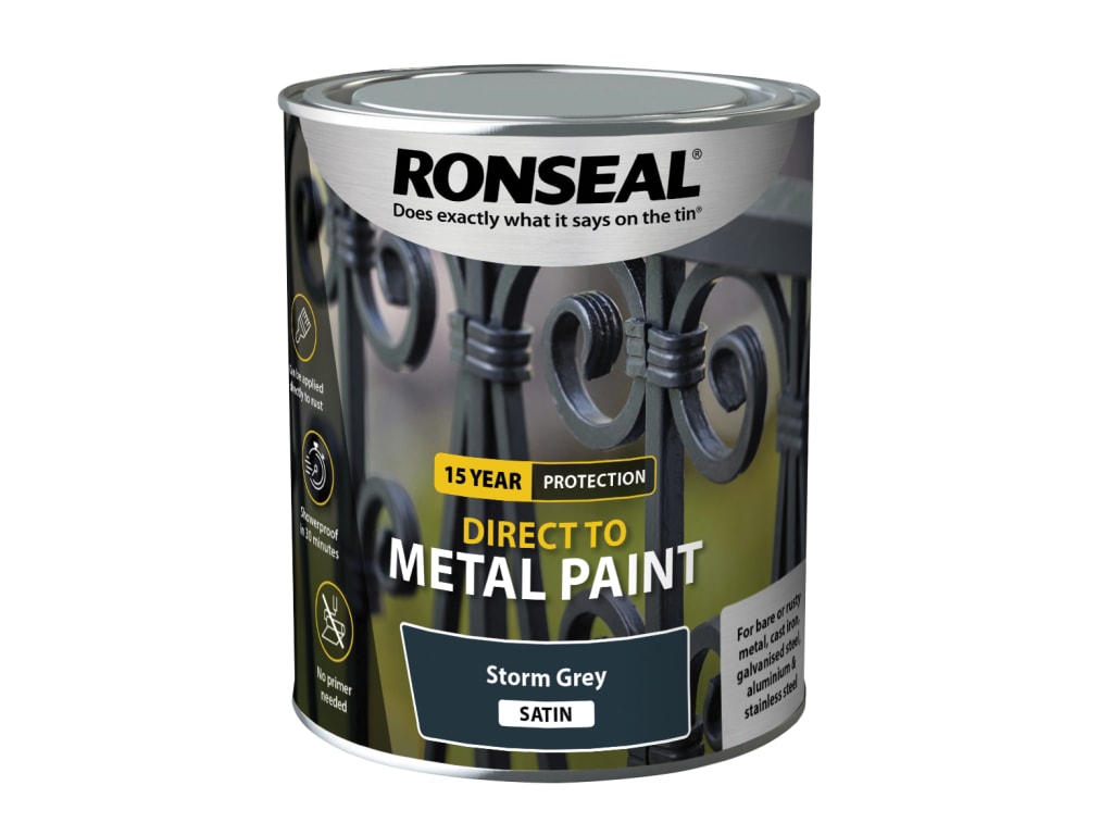 Direct to Metal Paint Storm Grey Satin 750ml                                    