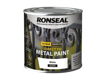 Direct to Metal Paint White Gloss 250ml                                         