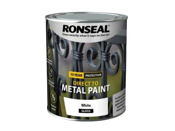 Direct to Metal Paint White Gloss 750ml                                         