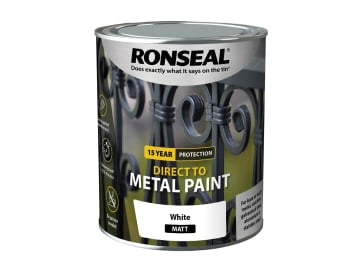 Direct to Metal Paint White Matt 750ml                                          