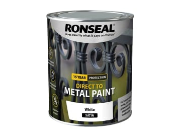 Direct to Metal Paint White Satin 750ml                                         