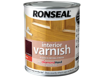 Interior Varnish Quick Dry Gloss Deep Mahogany 750ml                            