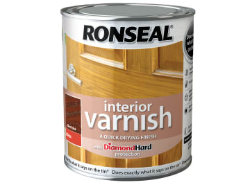 Interior Varnish Quick Dry Gloss Dark Oak 250ml                                 