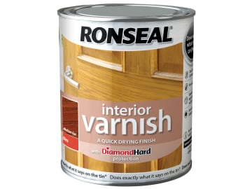Interior Varnish Quick Dry Gloss Medium Oak 750ml                               